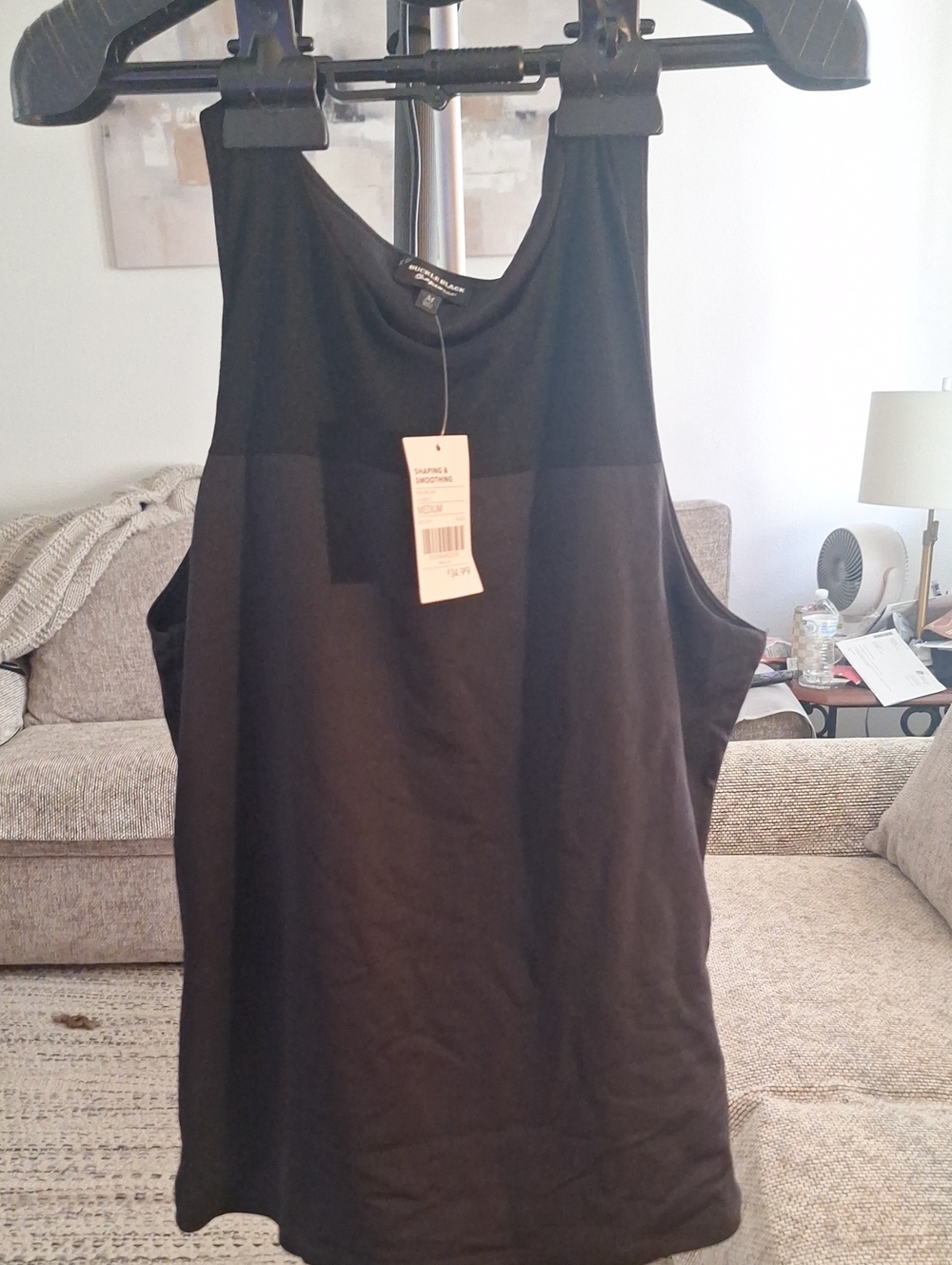 MICHAEL Michael Kors Black Sleeveless Scoop Tank